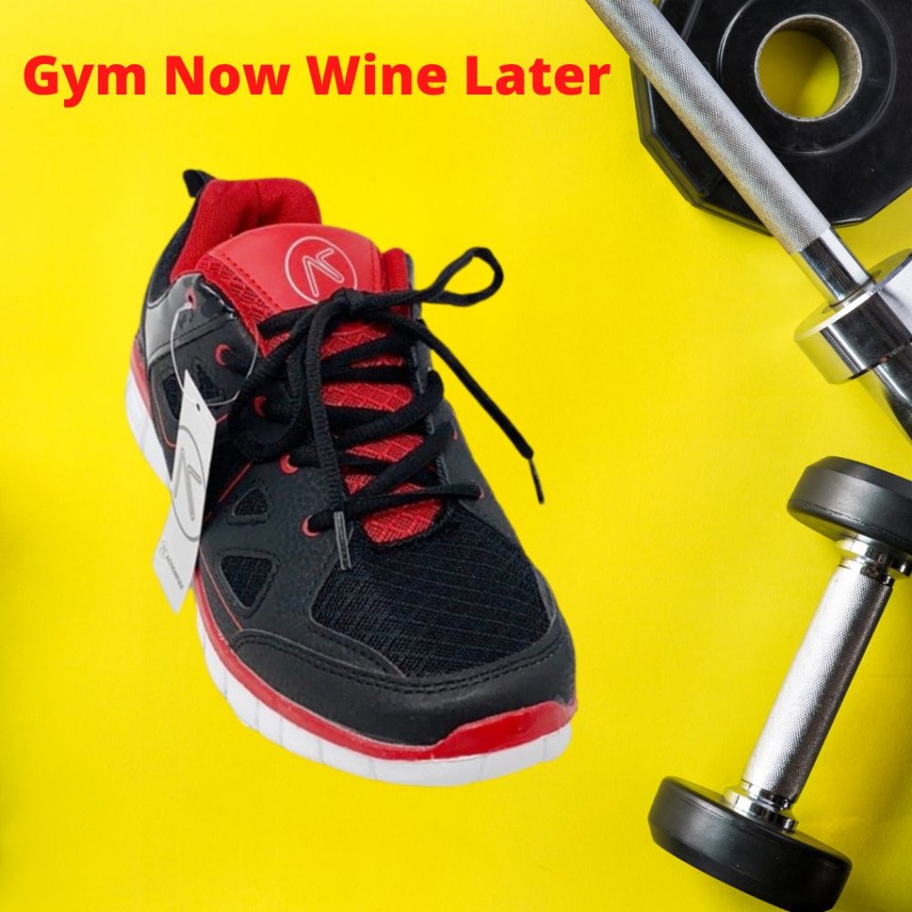 Actionflex Black And Red Sneakers